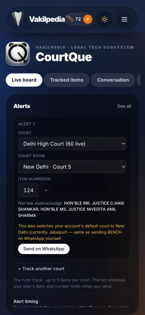 Setting an alert in dark mode